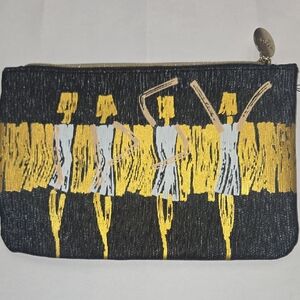 Black and Gold Ipsy Makeup Bag